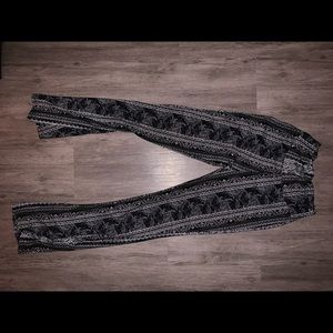 Flare leg printed pants